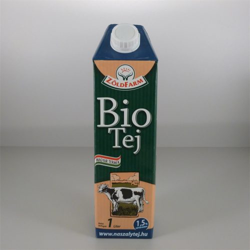 Zöldfarm bio tej 1.5 % uht /tartós/ 1000 ml