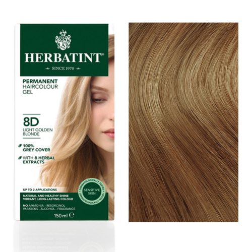 Herbatint 8d arany világos szőke hajfesték 150 ml