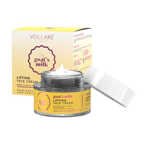 Vollaré bio technology kecsketejes+méhviaszos+mézes lifting hatású arckrém 50 ml