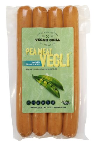 Vegan grill vegli borsófehérjéből füstölt frankfurter virsli helyettesítő 180 g