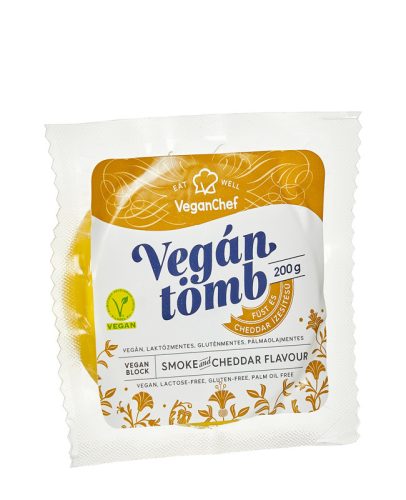 Veganchef vegán tömb füst és cheddar ízű 200 g