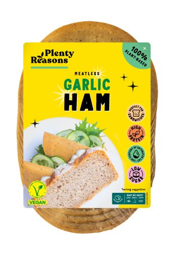 Plenty Reasons vegán fokhagymás sonka ízű szeletelt termék 100 g