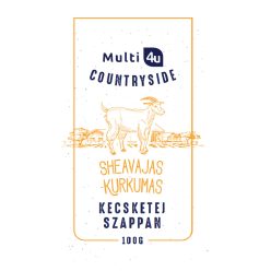   Multi 4u countryside kecsketej szappan sheavajas-kurkumás 100 g