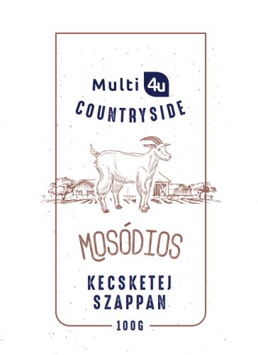 Multi 4u countryside kecsketej szappan mosódiós 100 g