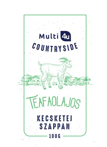 Multi 4u countryside kecsketej szappan teafaolajos 100 g